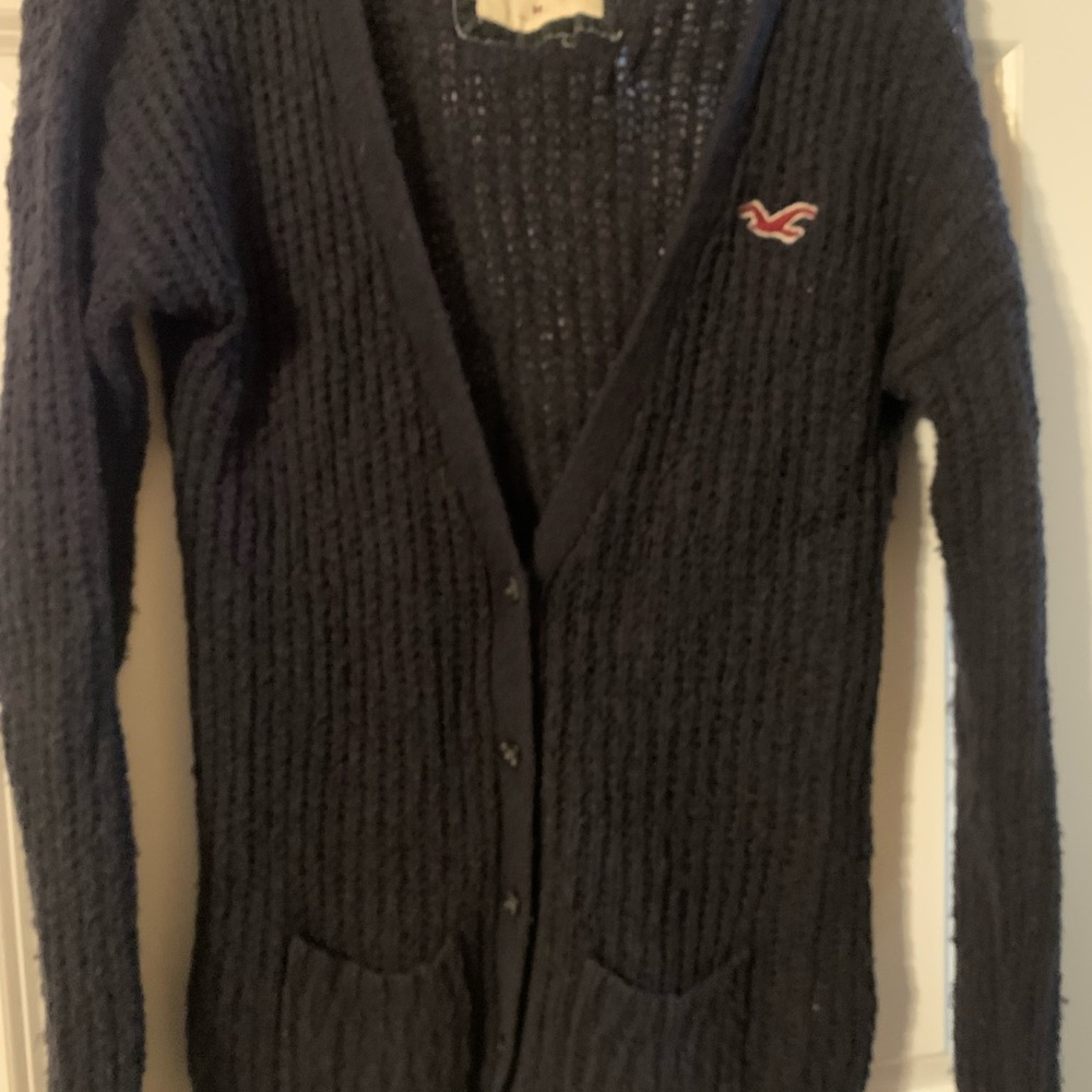 Hollister Cardigan navy blue size M